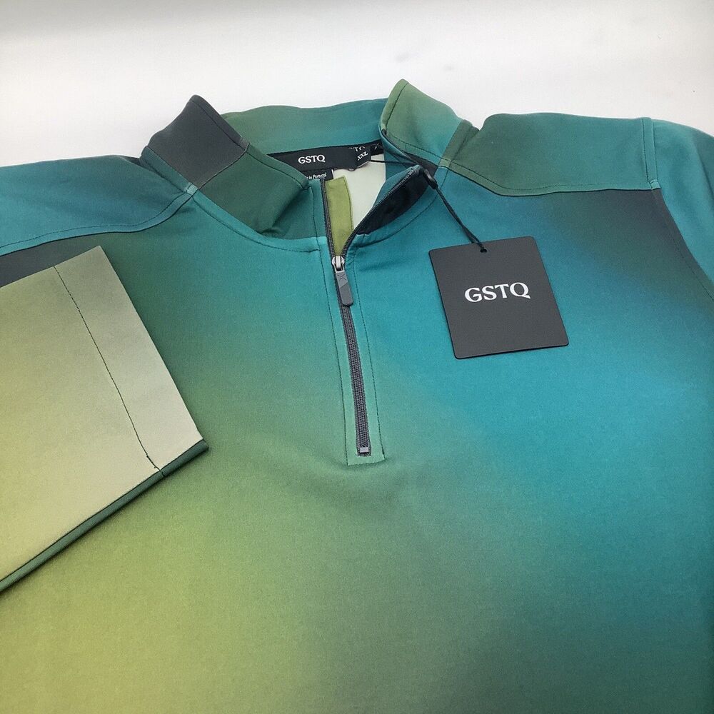 GSTQ Mens Long Sleeve 1/4 Zip Pullover Size XXL‎ NWT